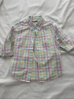 Janie and Jack Plaid Button-Up Shirt - Multicolor